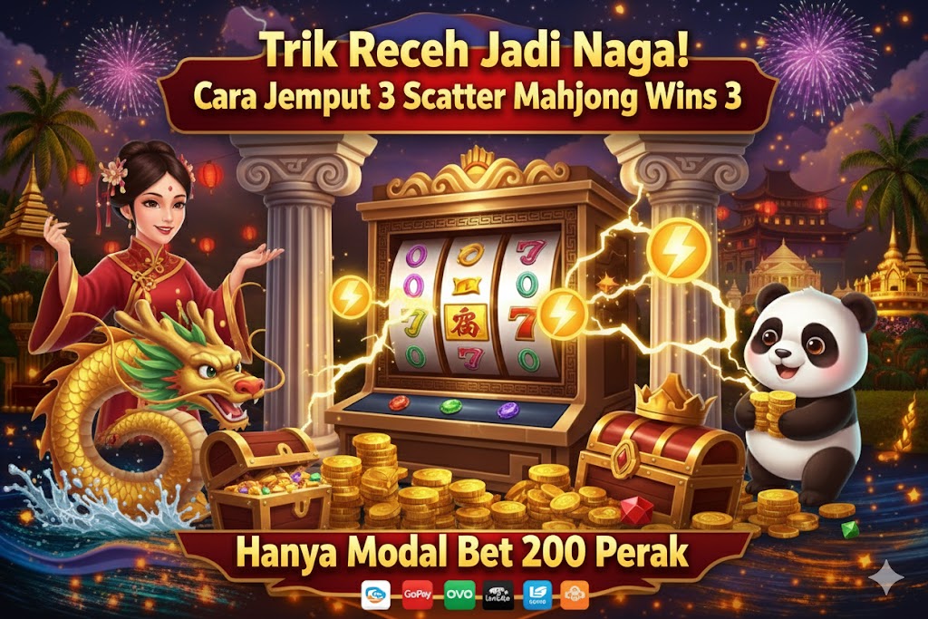 Trik Receh Jadi Naga! Cara Jemput 3 Scatter Mahjong Wins 3 Hanya Modal Bet 200 Perak